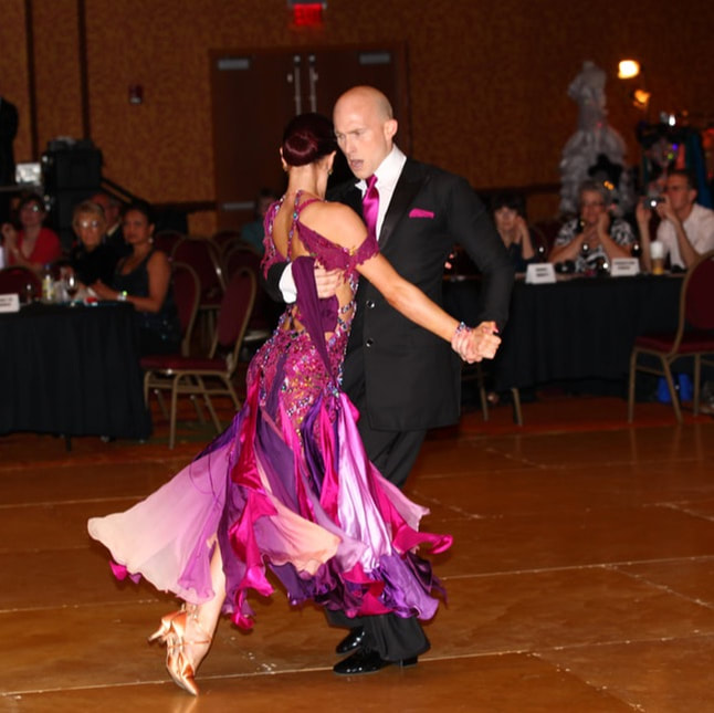 ballroom dancers Nathan Fontes and Delayna Fontes in Coeur d'Alene Idaho